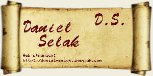 Daniel Selak vizit kartica